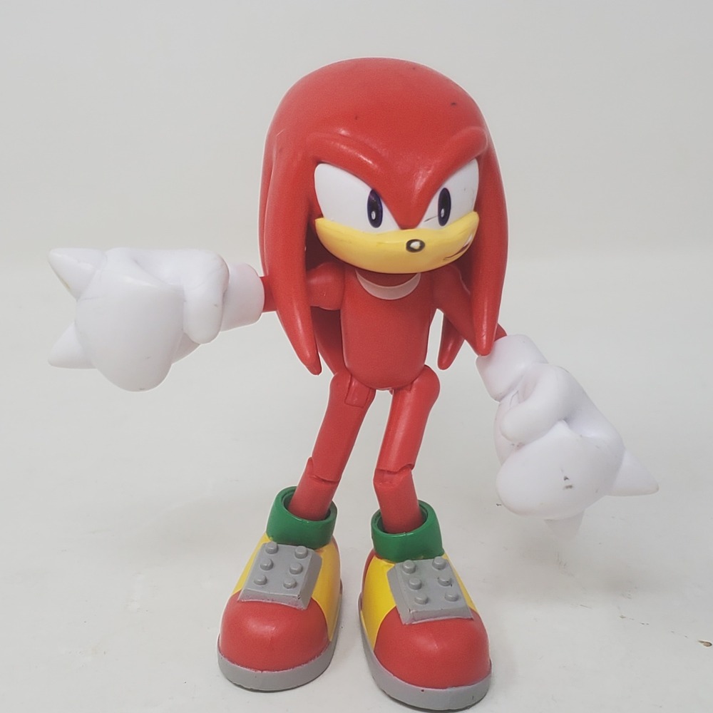 Jakks Pacific Sonic the Hedgehog Knuckles 4.5 Inch Action Figure Red